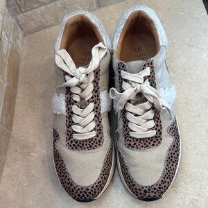 Society Women's Cream and Pink Sneakers